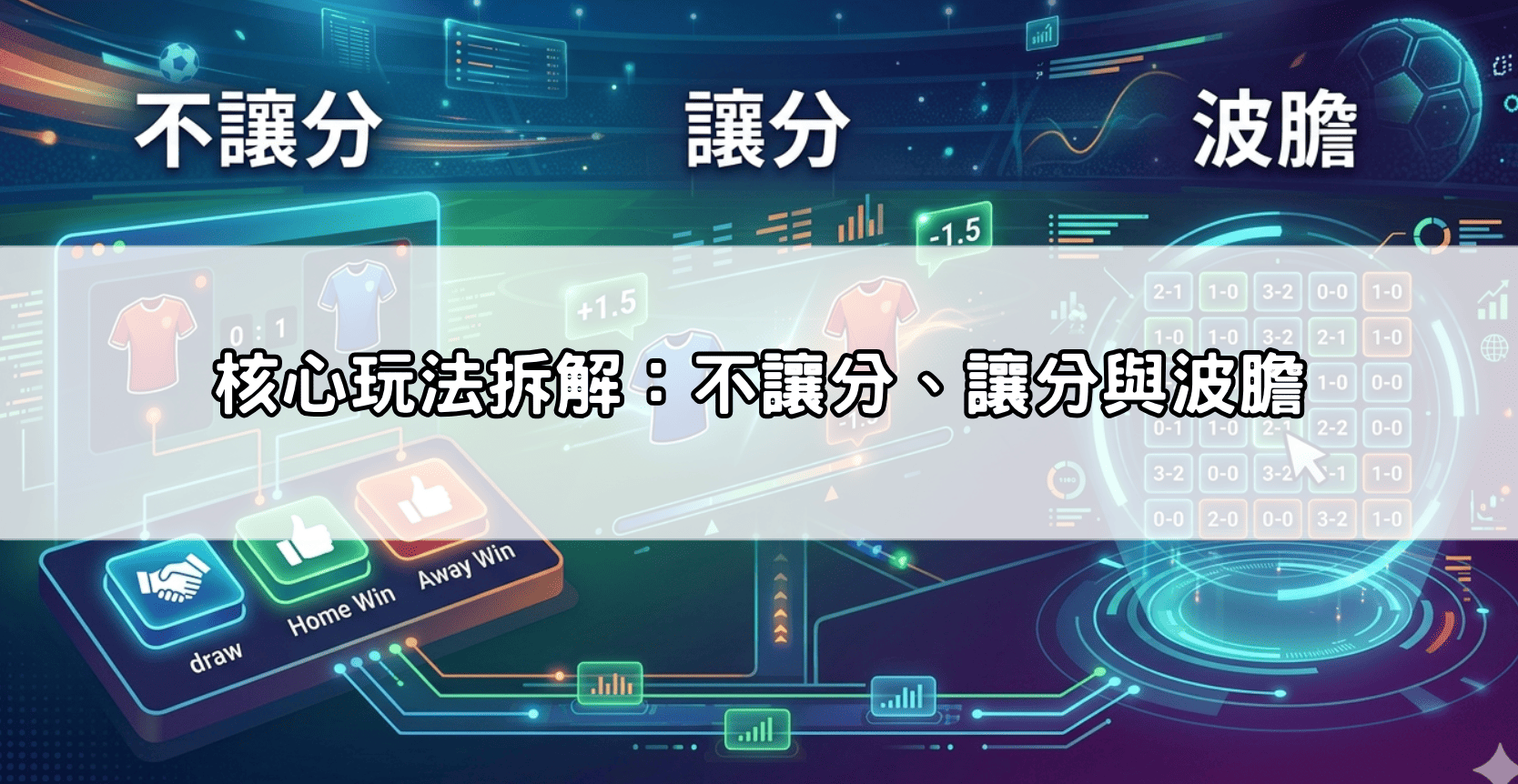 核心玩法拆解：不讓分、讓分與波膽